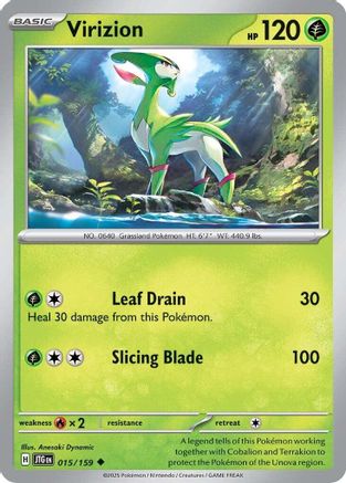 Virizion 015/159 SV09 Journey Together - Uncommon