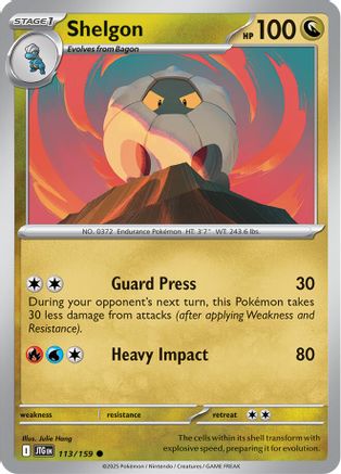 Shelgon 113/159 - Reverse Holofoil SV09 Journey Together - Common