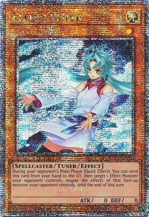 Effect Veiler (New Art) (Quarter Century Secret Rare) (RA04-EN004) - Quarter Century Stampede 1st Edition