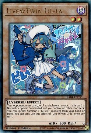 LiveTwin Lil-la (PUR) (RA04-EN036) - Quarter Century Stampede 1st Edition