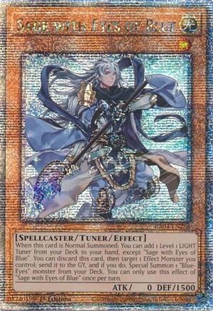 Sage with Eyes of Blue (Quarter Century Secret Rare) (RA04-EN266) - Quarter Century Stampede 1st Edition