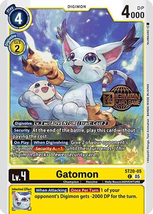 Gatomon (ST20-05) - Starter Deck 20: Protector of Light Release Event Cards Foil