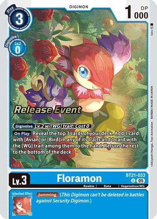 Floramon (BT21-033) - World Convergence Release Event Cards Foil