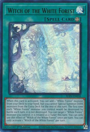 Witch of the White Forest (ALIN-EN058) - Alliance Insight 1st Edition
