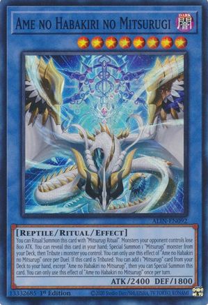 Ame no Habakiri no Mitsurugi (ALIN-EN092) - Alliance Insight 1st Edition