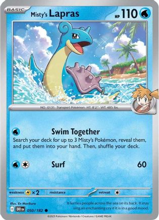 Misty's Lapras 050 SV10 Destined Rivals - Common