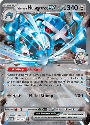 Steven's Metagross ex 145 - Holofoil SV10 Destined Rivals - Double Rare