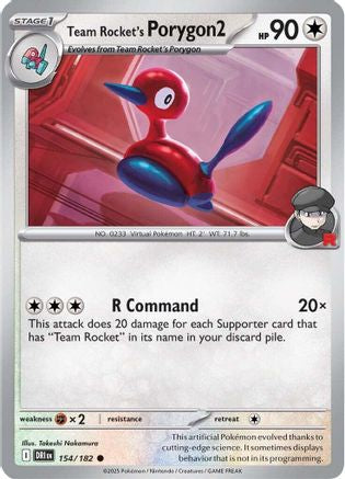 Team Rocket's Porygon2 154 SV10 Destined Rivals - Common