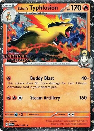 Ethan's Typhlosion (Prerelease) 034 - Holofoil Miscellaneous Cards & Products - Rare