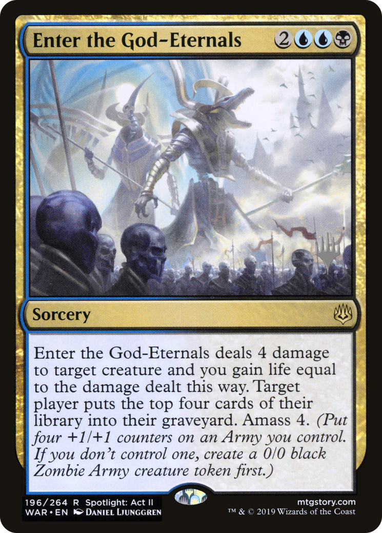 Enter the God-Eternals (PPELD-196) - War of the Spark Promos Foil