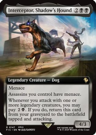 Interceptor, Shadow's Hound (Extended Art) (FIC-147) - Commander: FINAL FANTASY