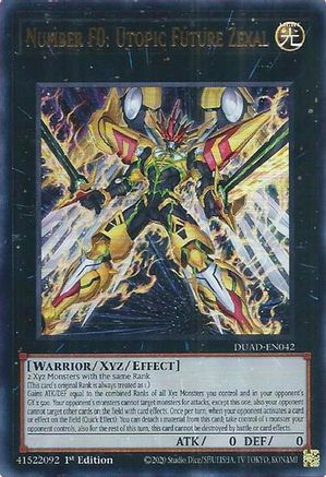 Number F0: Utopic Future Zexal (DUAD-EN042) - Duelist's Advance 1st Edition