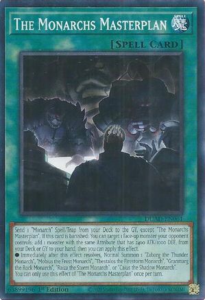 The Monarchs Masterplan (DUAD-EN061) - Duelist's Advance 1st Edition
