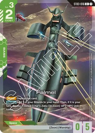 Falmel (C+) (ST03-016) - Starter Deck 03 Zeons Rush Holofoil