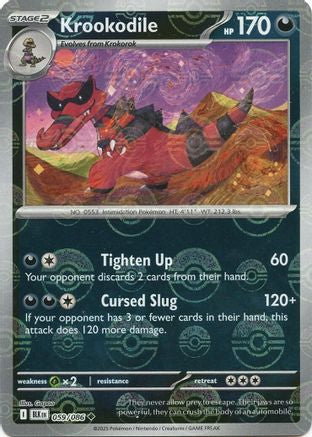 Krookodile (Poke Ball Pattern) 059/086 - Holofoil SV Black Bolt - Uncommon