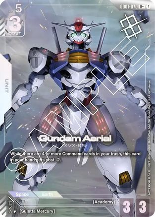 Gundam Aerial (Store Tournament Winner Pack 01) (GD01-070) - Gundam Promotional Cards Holofoil