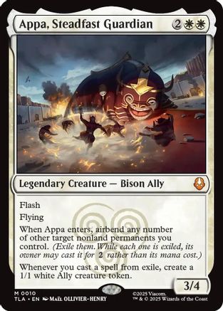 Appa, Steadfast Guardian (TLA-010) - Avatar: The Last Airbender Foil