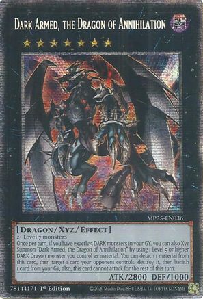 Dark Armed, the Dragon of Annihilation (MP25-EN036) - 2025 Mega-Pack 1st Edition