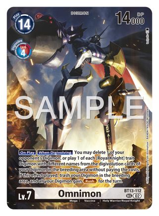 Omnimon (BT13-112) - Limited Card Pack -Another Knight- Foil