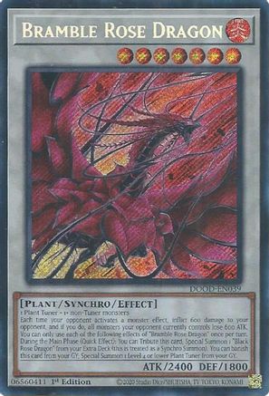 Bramble Rose Dragon (DOOD-EN039) - Doom of Dimensions 1st Edition