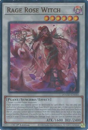 Rage Rose Witch (DOOD-EN040) - Doom of Dimensions 1st Edition