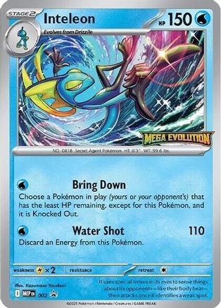 Inteleon 002 ME Mega Evolution Promo - Promo
