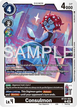 Consulmon (BT23-052) - Hackers' Slumber