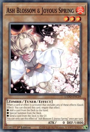 Ash Blossom & Joyous Spring (L5DD-ENC09) (L5DD-ENC09) - Legendary 5D's Decks 1st Edition