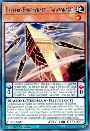 Deftero Enneacraft - "alazoneIA" (PHRE-EN017) - Phantom Revenge 1st Edition