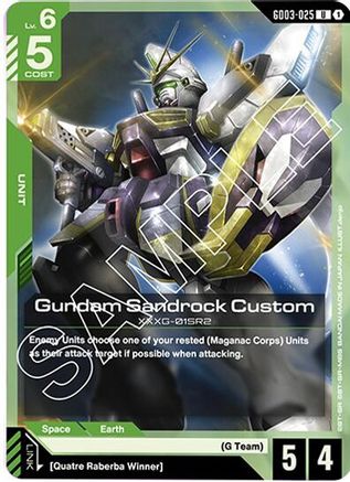 Gundam Sandrock Custom (GD03-025) - Steel Requiem