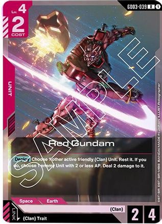 Red Gundam (GD03-039) - Steel Requiem Holofoil