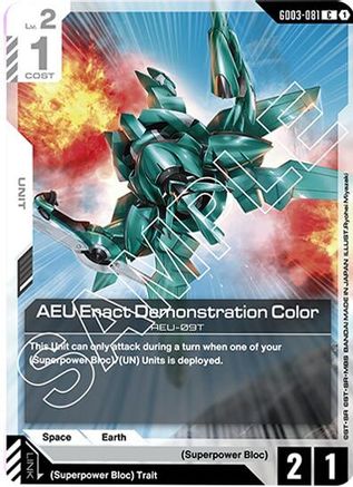 AEU Enact Demonstration Color (GD03-081) - Steel Requiem