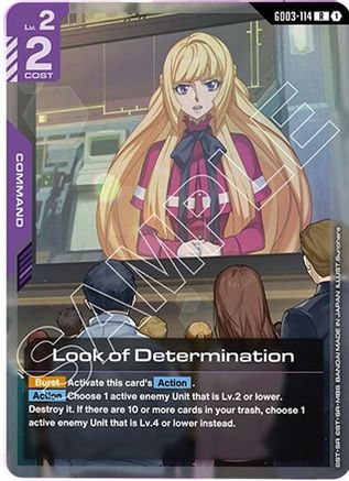 Look of Determination (GD03-114) - Steel Requiem Holofoil