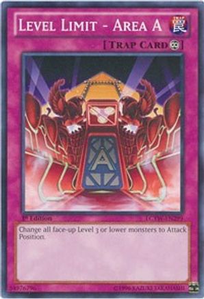 Level Limit - Area A (LCYW-EN299) - Legendary Collection 3: Yugi's World 1st Edition