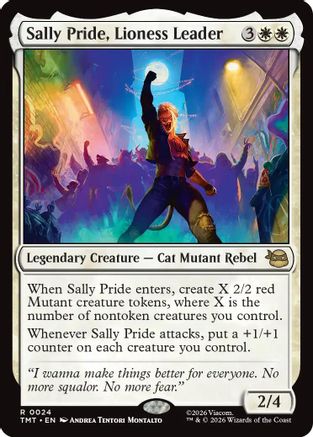 Sally Pride, Lioness Leader (TMT-024) - Teenage Mutant Ninja Turtles Foil