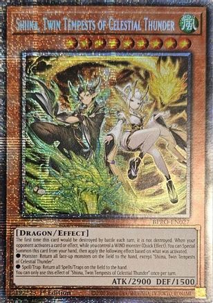 Shiina, Twin Tempests of Celestial Thunder (BPRO-EN027) - Burst Protocol 1st Edition