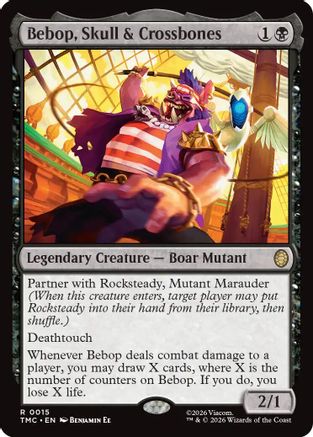 Bebop, Skull & Crossbones (TMC-015) - Commander: Teenage Mutant Ninja Turtles
