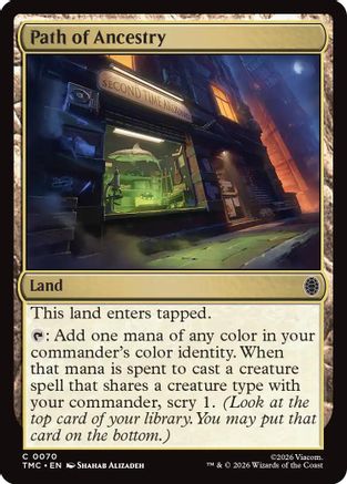 Path of Ancestry (TMC-070) - Commander: Teenage Mutant Ninja Turtles Foil