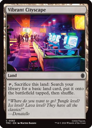 Vibrant Cityscape (TMC-082) - Commander: Teenage Mutant Ninja Turtles Foil