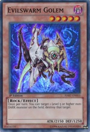 Evilswarm Golem (HA07-EN053) - Hidden Arsenal 7: Knight of Stars 1st Edition