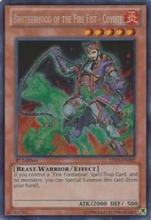 Brotherhood of the Fire Fist - Coyote (LTGY-EN082) - Lord of the Tachyon Galaxy 1st Edition