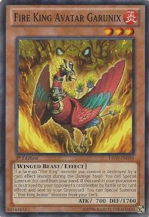Fire King Avatar Garunix (LTGY-EN034) - Lord of the Tachyon Galaxy 1st Edition