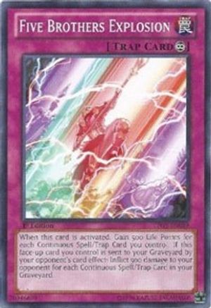 Five Brothers Explosion (LTGY-EN089) - Lord of the Tachyon Galaxy 1st Edition