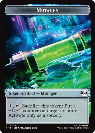 Mutagen // Food Double-Sided Token (TMT-9 // 8) - Teenage Mutant Ninja Turtles