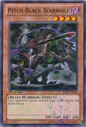 Pitch-Black Warwolf (Mosaic Rare) (BP02-EN030) - Battle Pack 2: War of the Giants 1st Edition