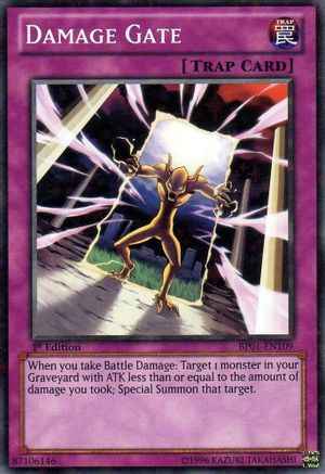 Damage Gate (Starfoil) (BP01-EN109) - Battle Pack: Epic Dawn 1st Edition