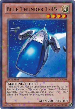 Blue Thunder T-45 (Starfoil) (BP01-EN198) - Battle Pack: Epic Dawn 1st Edition