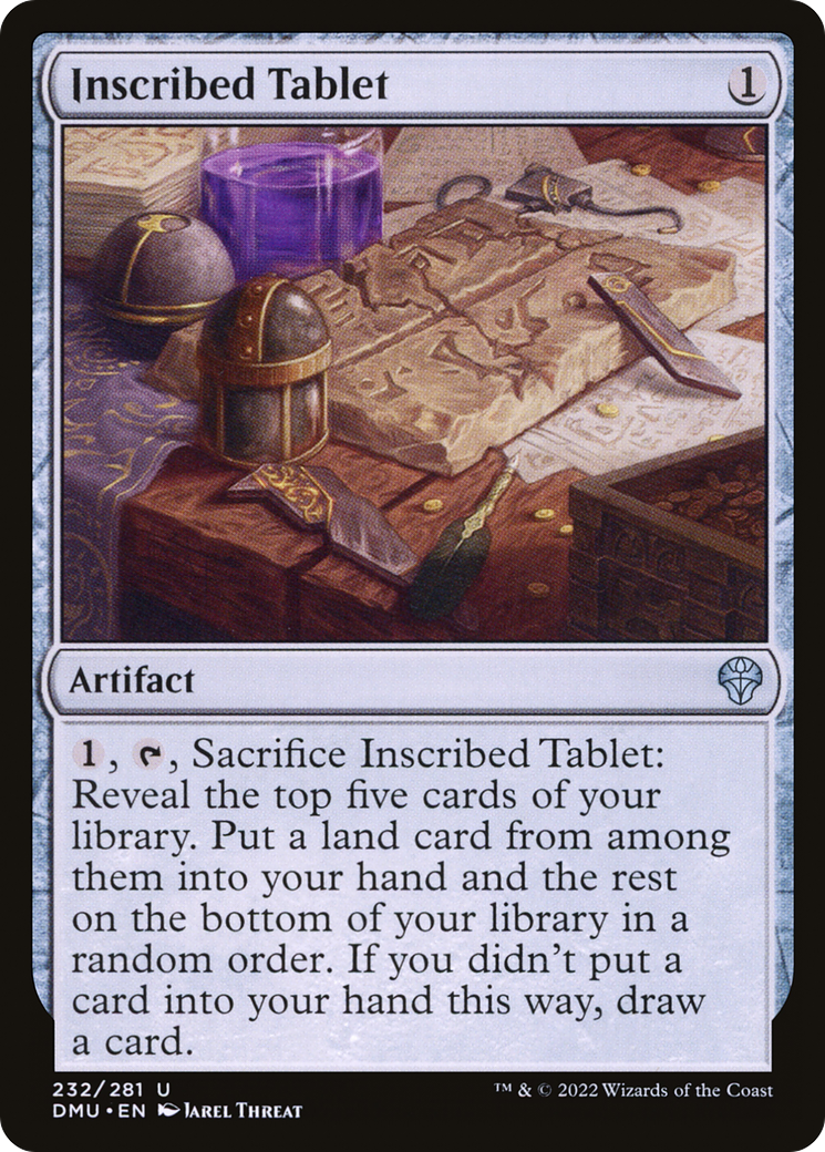 Inscribed Tablet (DMU-232) - Dominaria United Foil