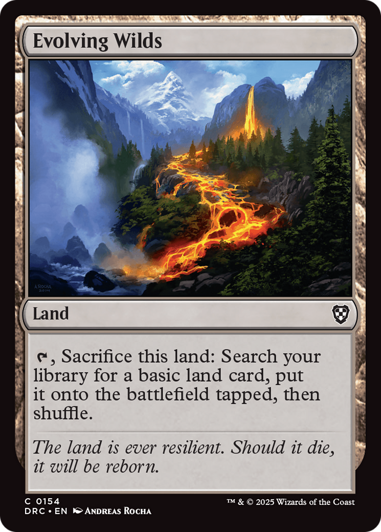 Evolving Wilds (DRC-154) - Commander: Aetherdrift Foil