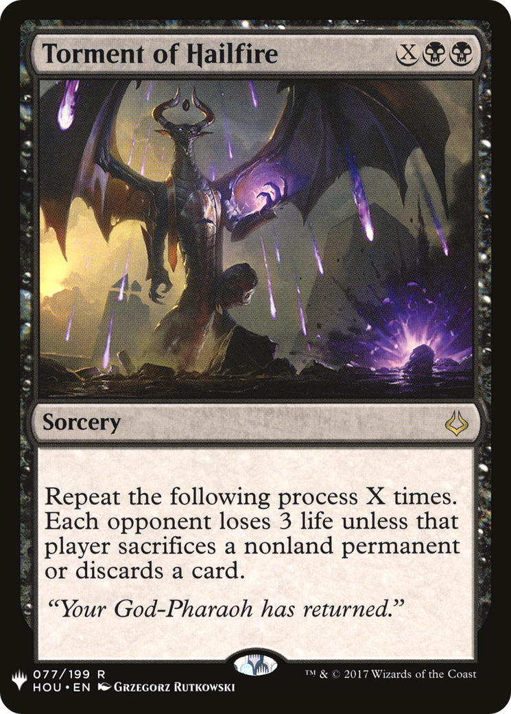 Torment of Hailfire (LIST-HOU-77) - The List